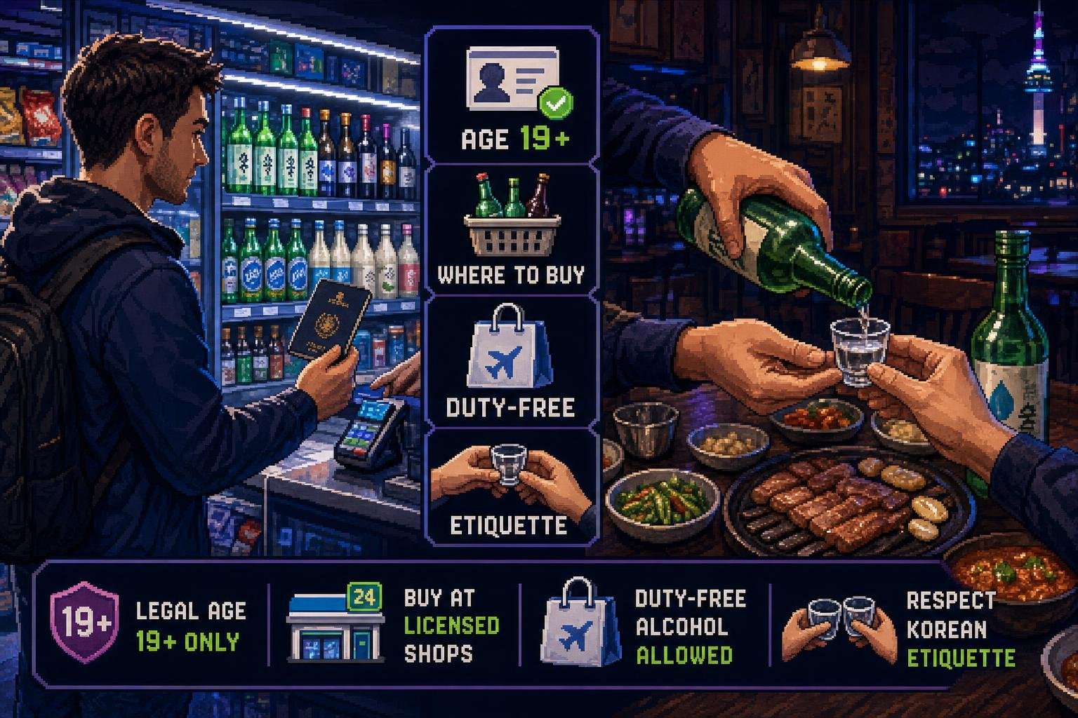 How to Buy Alcohol in Korea as a Foreigner: Age Rules, Shops, Duty-Free and Etiquette
