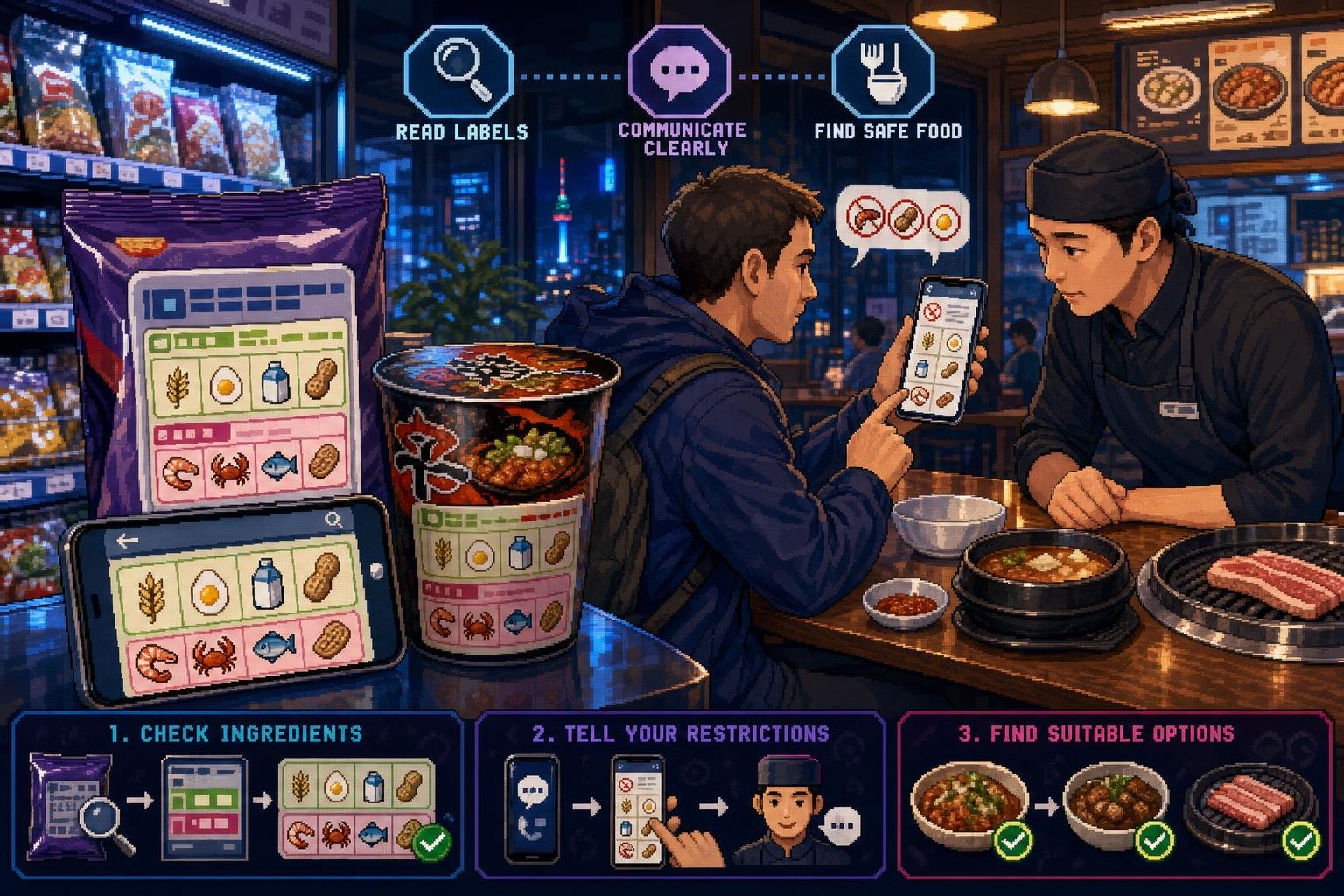 How to Communicate Dietary Restrictions in Korea: What to Say, How to Read Labels, and How to Find Suitable Restaurants