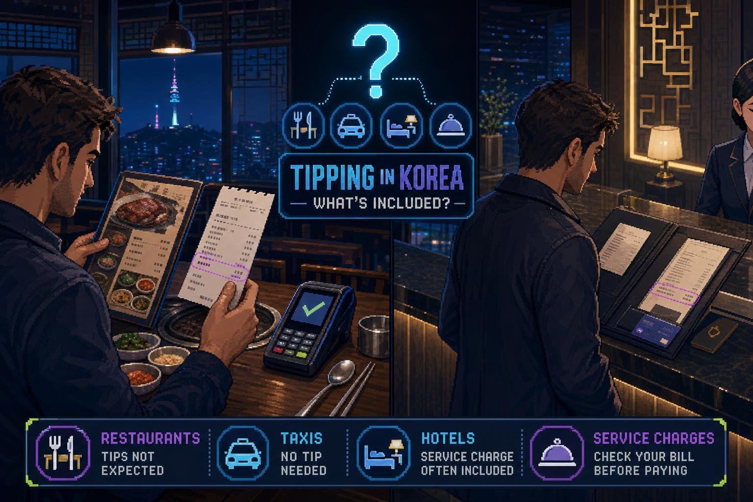 How to Handle Tipping in Korea: Restaurants, Taxis, Hotels, and Service Charges
